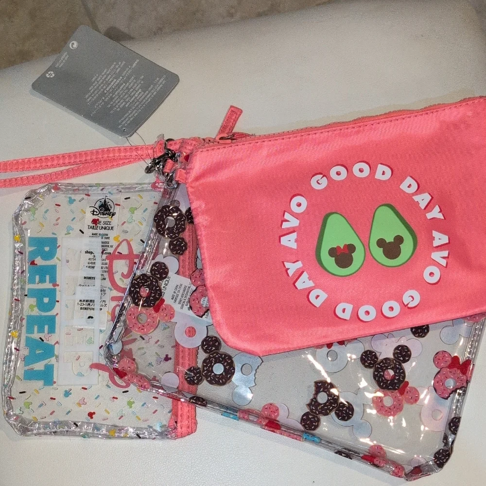 Disney Mickey Mouse Kids Bag Set - Pink and Clear